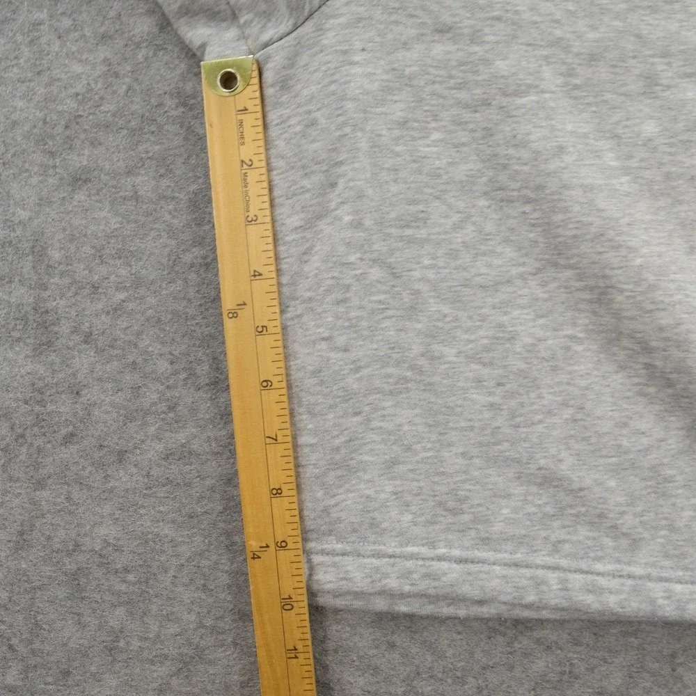 Adidas Shorts Mens 2XL XXL Gray Sweat Fleece 3-Stripe Athletic Pocket Drawstring